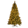 Christabelle 7.5FT Pre-Lit Glitter Gold Christmas Tree LED Lights