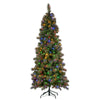 Christabelle 7.5FT Slim Pre-Lit Glitter Gold Christmas Tree LED Lights