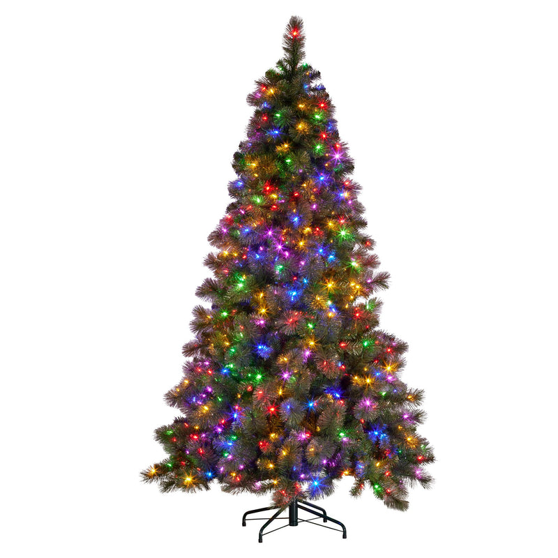 Christabelle 9ft Glittery Gold Christmas Tree with 850 LED Lights