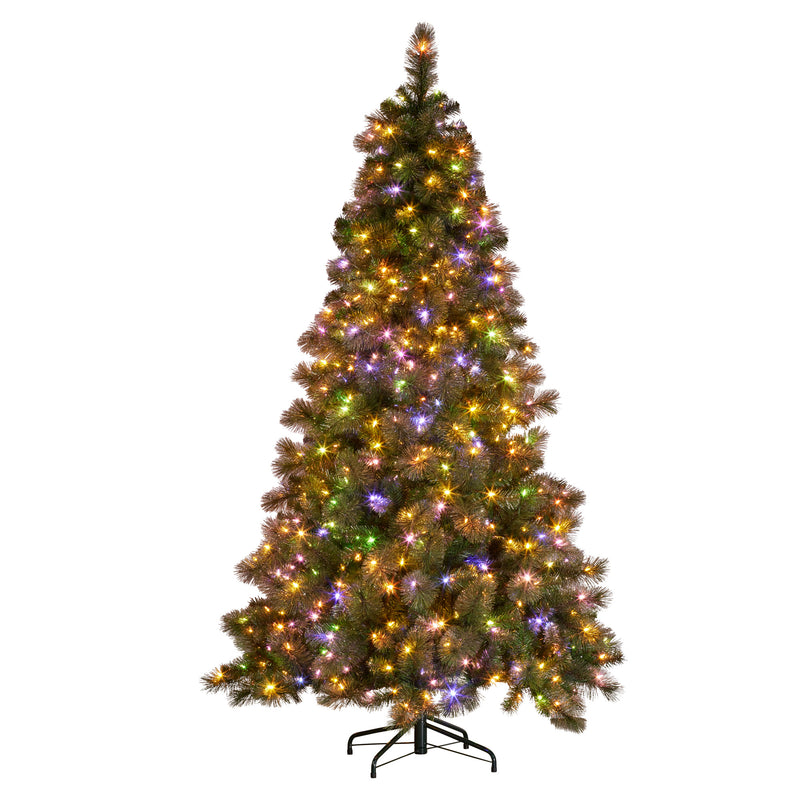 Christabelle 9ft Glittery Gold Christmas Tree with 850 LED Lights
