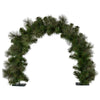 60cm Battery-Operated Christmas Archway Garland – Glittery Gold