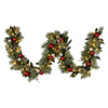 274cm Battery-Operated Christmas Garland with Jingle Bells