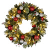 61cm Pre-Lit Christmas Wreath