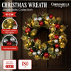 61cm Pre-Lit Christmas Wreath