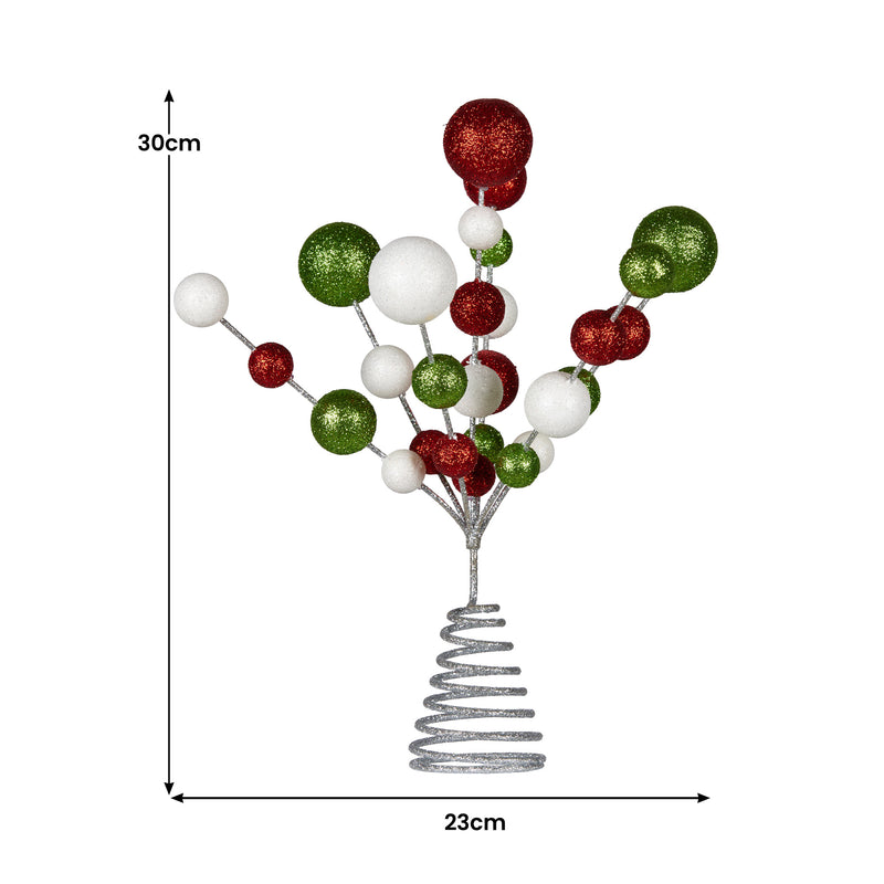 Christmas Tree Topper – Glitter Bauble Ornament