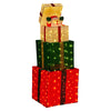 122cm Animated Santa Present Stack with LED Lights