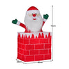 76cm Animated Santa in Chimney with LED Lights
