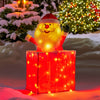 76cm Animated Santa in Chimney with LED Lights