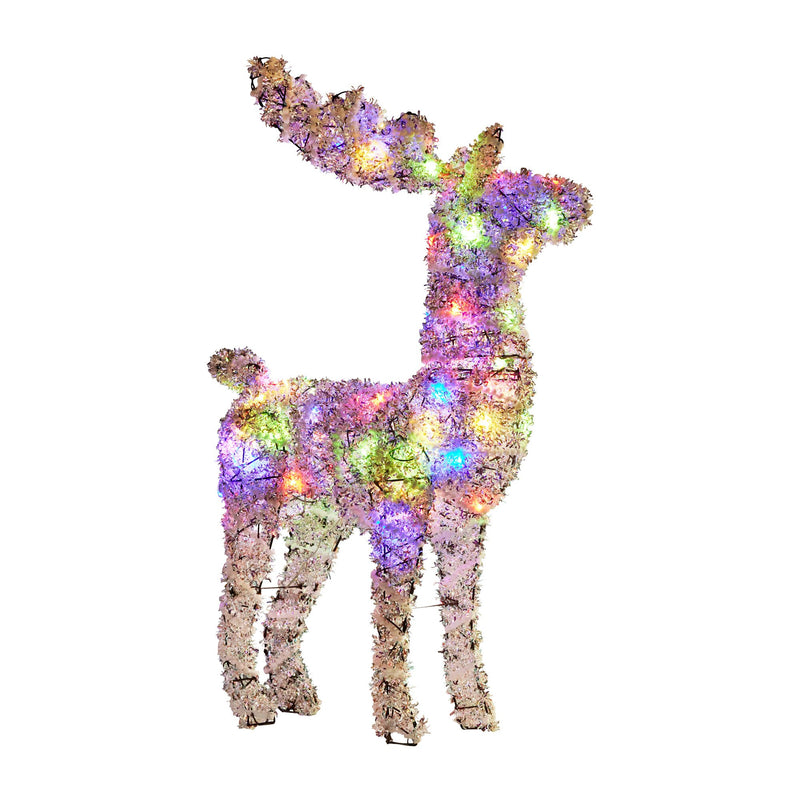112cm Animated Reindeer with LED Lights