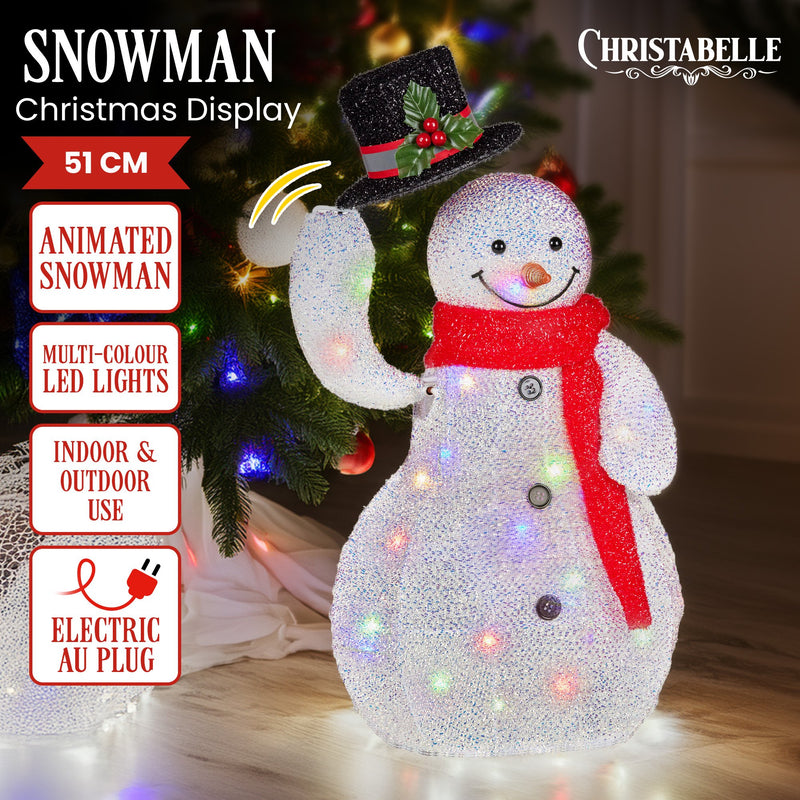 51cm LED Animated Snowman