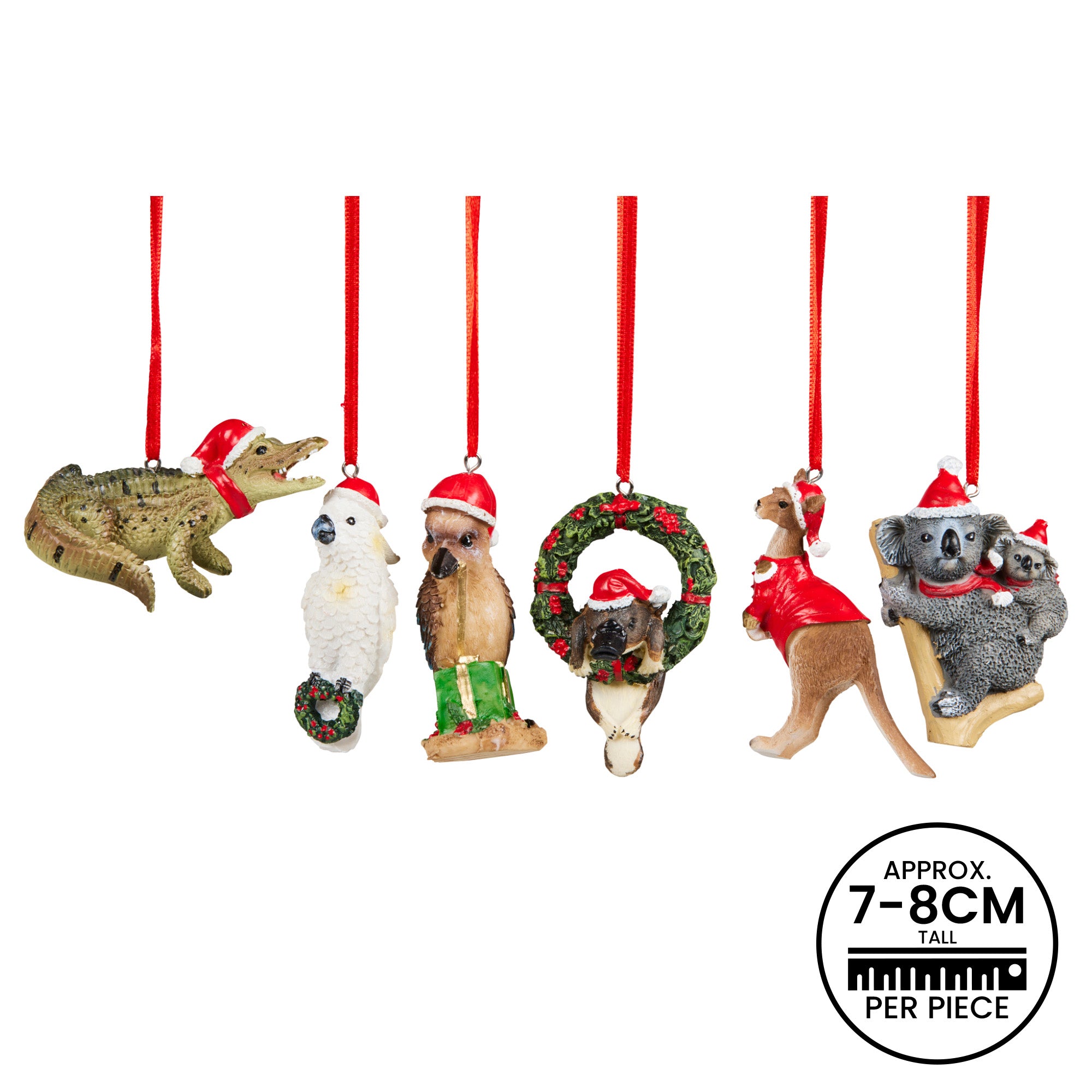Christabelle Aussie Animal Christmas Baubles – Set of 6