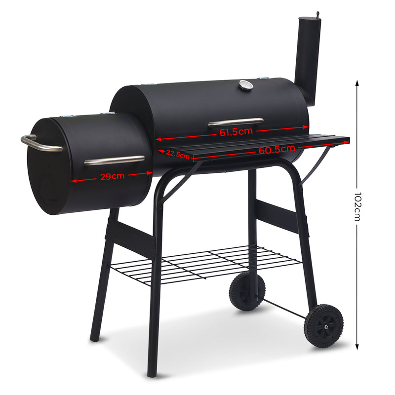 Wallaroo 2-in-1 BBQ Grill & Offset Smoker