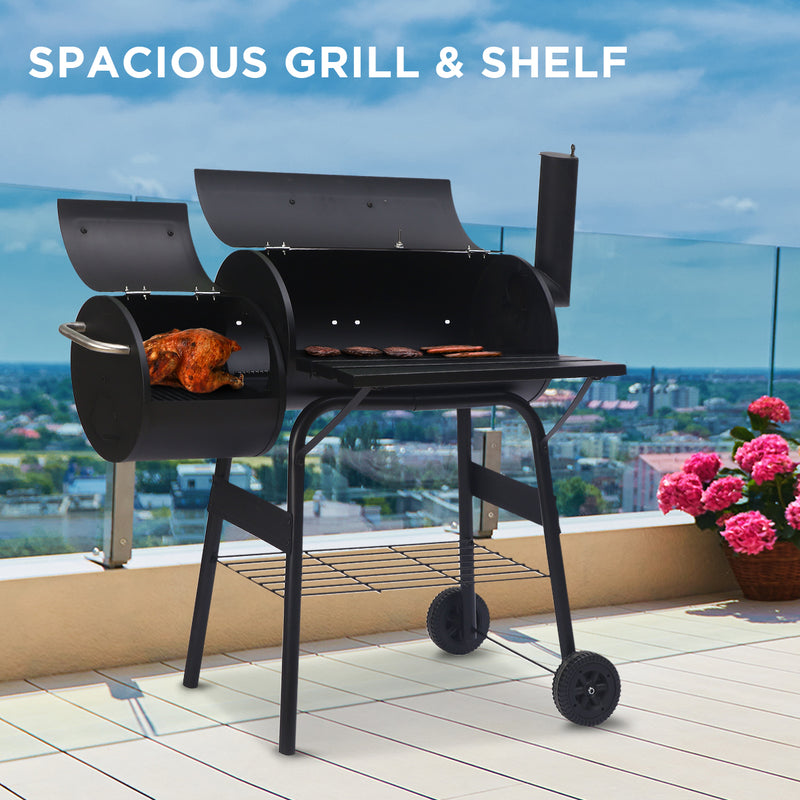 Wallaroo 2-in-1 BBQ Grill & Offset Smoker
