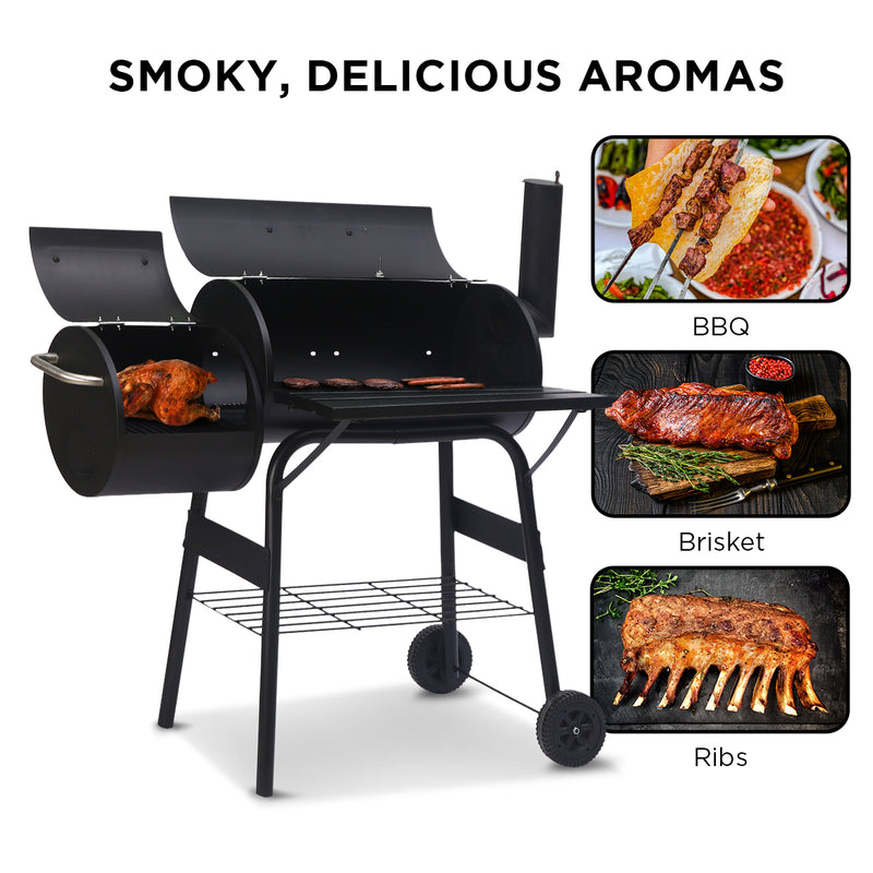 Wallaroo 2-in-1 BBQ Grill & Offset Smoker
