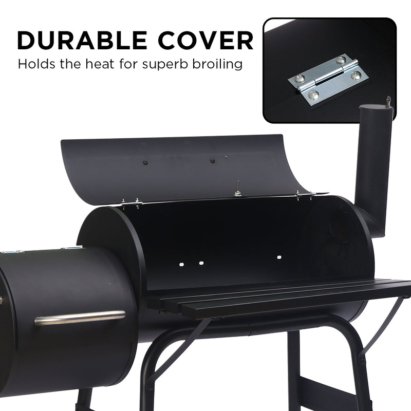 Wallaroo 2-in-1 BBQ Grill & Offset Smoker