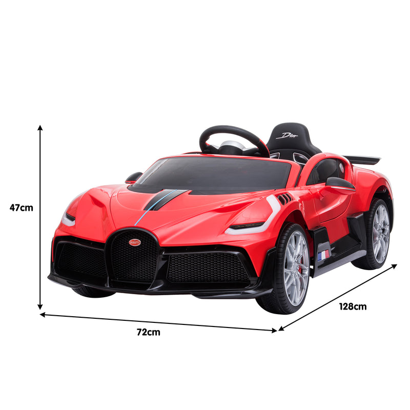 Kahuna Kids Electric Ride-On Car – Bugatti Divo Licensed (Red)