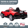 Kahuna Kids Electric Ride-On Car – Bugatti Divo Licensed (Red)