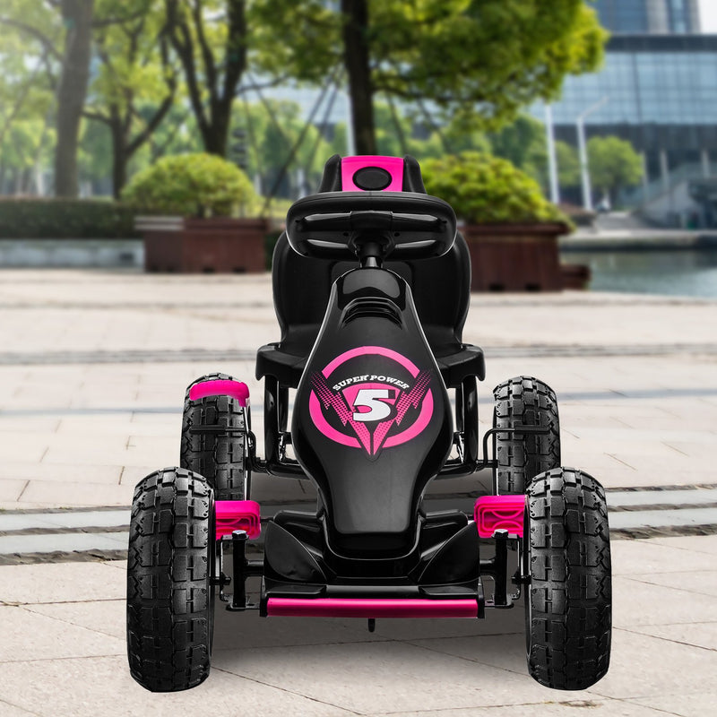 Kahuna G18 Pedal-Powered Kids Go Kart Pink