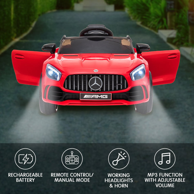 Kahuna Kids Electric Ride-On Car – Mercedes-Benz Licensed, Remote Control (Red)