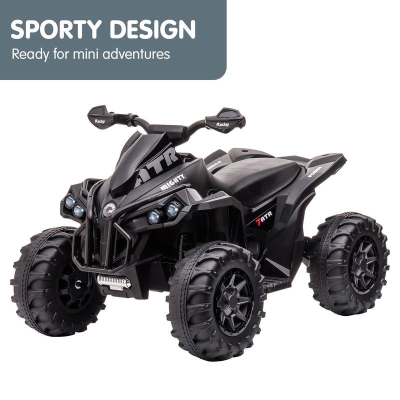 Kahuna GTS99 Kids Electric Ride-On Quad Bike – 50W (Black)