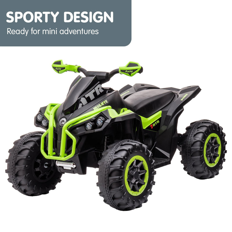 Kahuna GTS99 Kids Electric Ride-On Quad Bike – 50W (Green)