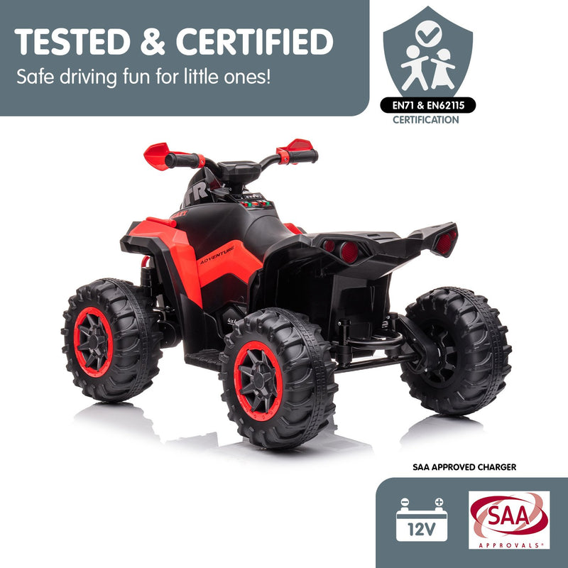 Kahuna GTS99 Kids Electric Ride-On Quad – Red