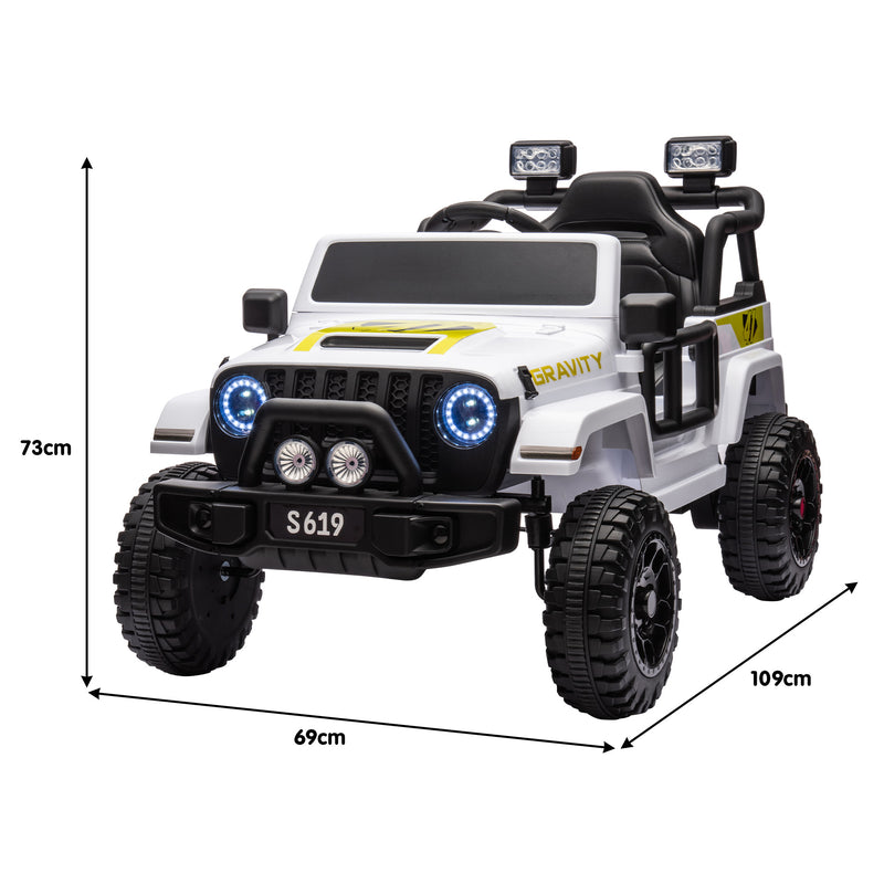 Kahuna S619 Gravity Kids Electric Ride-On Car – White