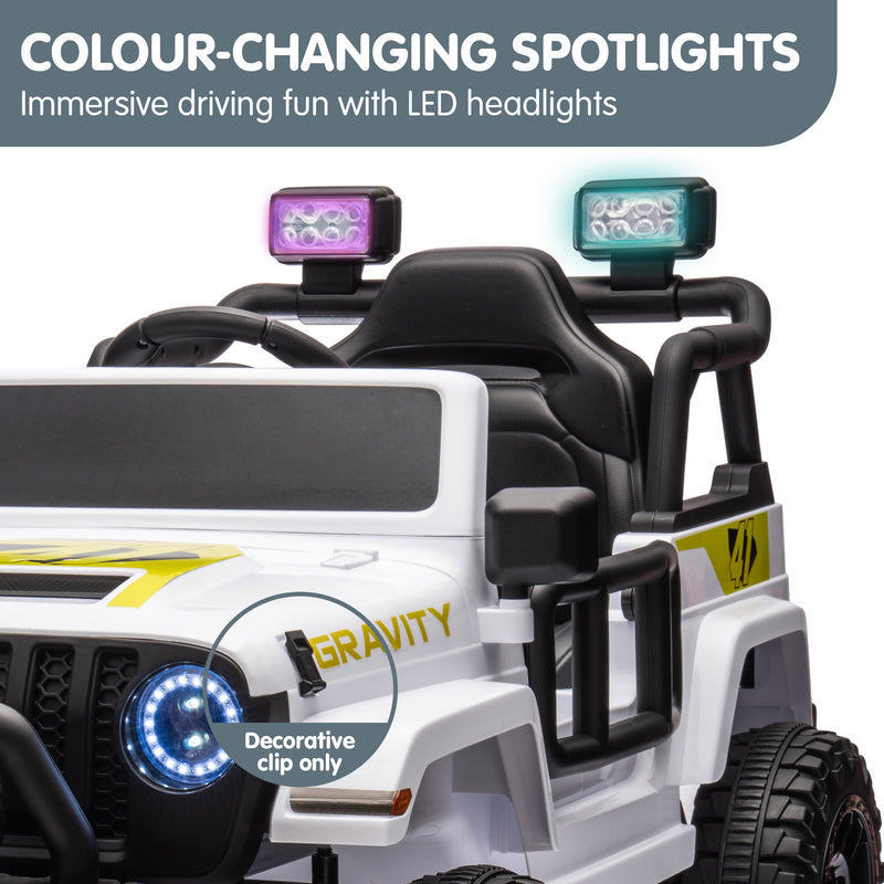 Kahuna S619 Gravity Kids Electric Ride-On Car – White