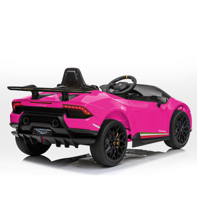 Kahuna Kids Electric Ride-On Car – Lamborghini Licensed, Remote Control (Pink)