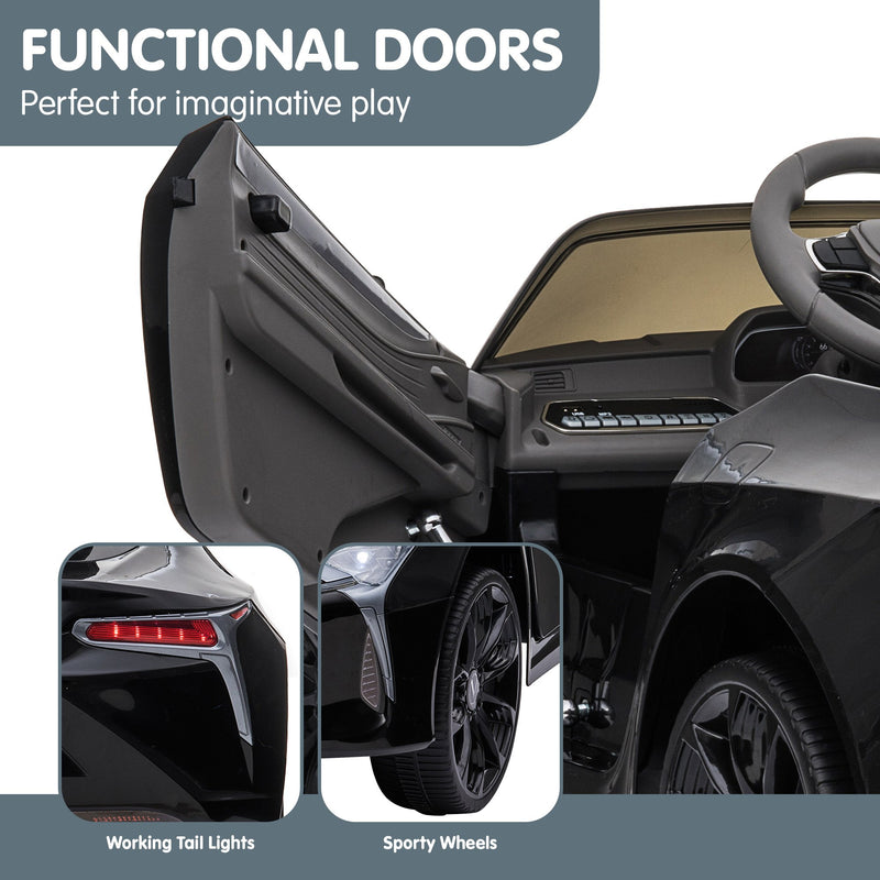 Kahuna Kids Electric Ride-On Car – Lexus LC 500 Licensed (Black)