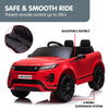 Kahuna Kids Electric Ride-On Car – Land Rover Licensed, Remote Control (Red)