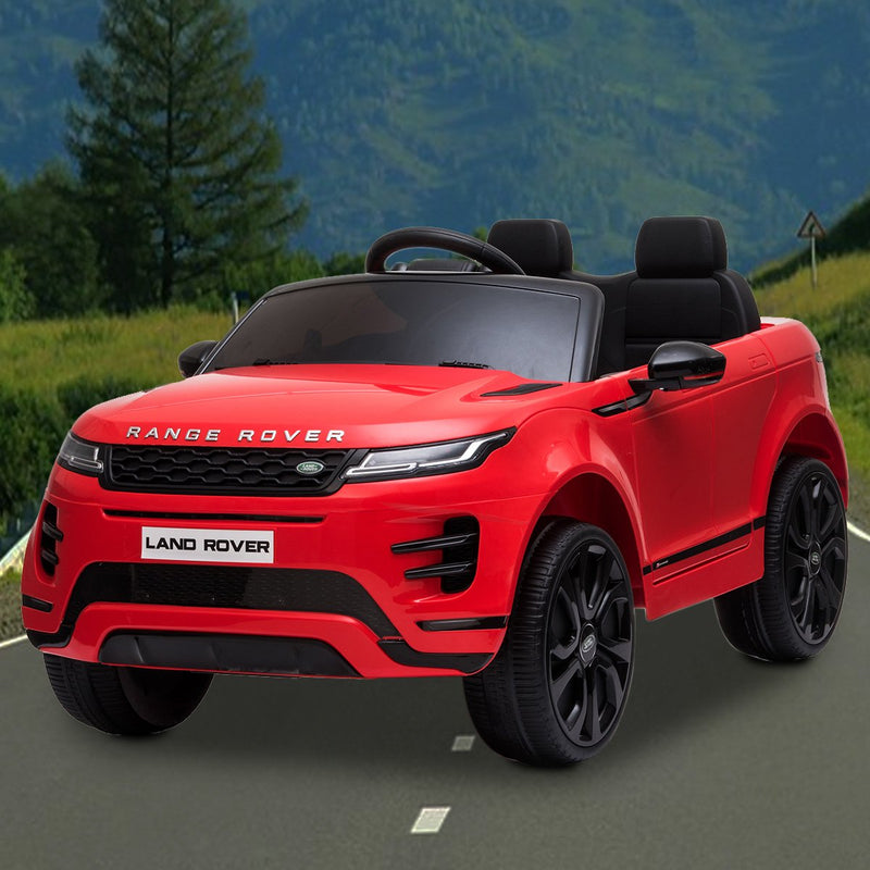 Kahuna Kids Electric Ride-On Car – Land Rover Licensed, Remote Control (Red)