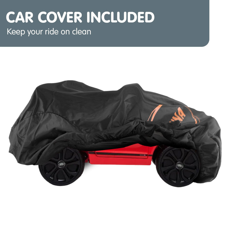 Kahuna Kids Electric Ride-On Car – Land Rover Licensed, Remote Control (Red)