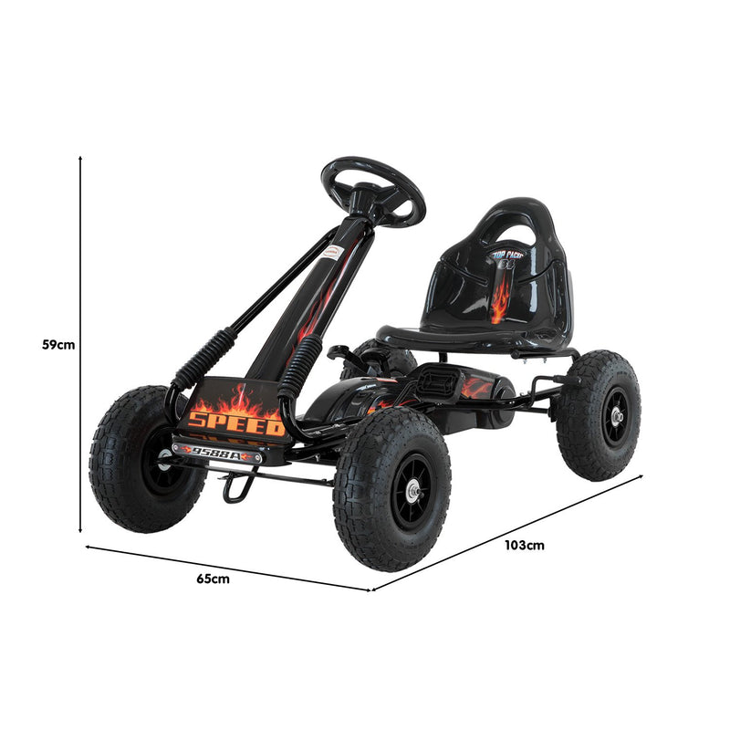 Kahuna G95 Kids Pedal Go Kart – Black