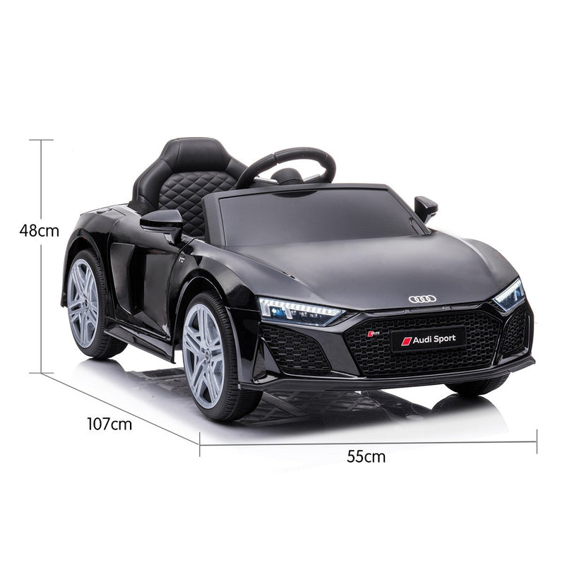 Kahuna Kids Electric Ride-On Car – Audi Sport Licensed, Remote Control (Black)