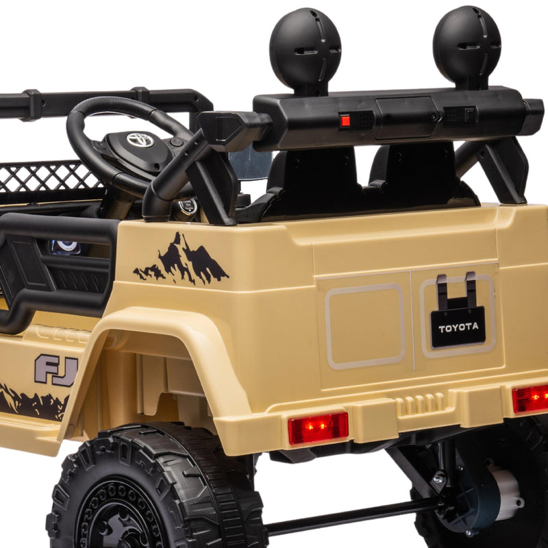 Kahuna Kids Electric Ride-On Car – Toyota FJ Cruiser Licensed (Khaki)