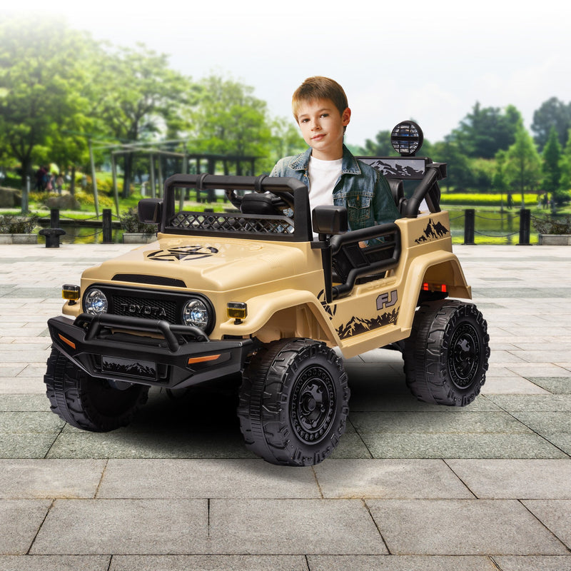 Kahuna Kids Electric Ride-On Car – Toyota FJ Cruiser Licensed (Khaki)