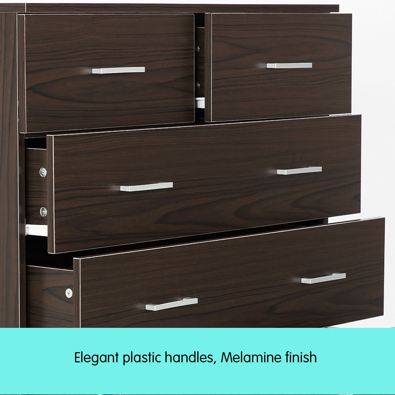 6-Drawer Tallboy Chest – Brown