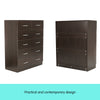 6-Drawer Tallboy Chest – Brown