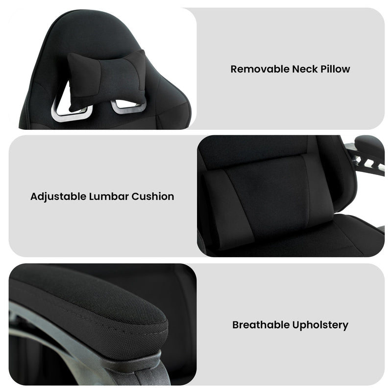 Antre Kids Study & Gaming Chair – Black