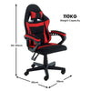 Antre Kids Study & Gaming Chair – Black & Red