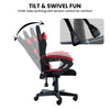 Antre Kids Study & Gaming Chair – Black & Red