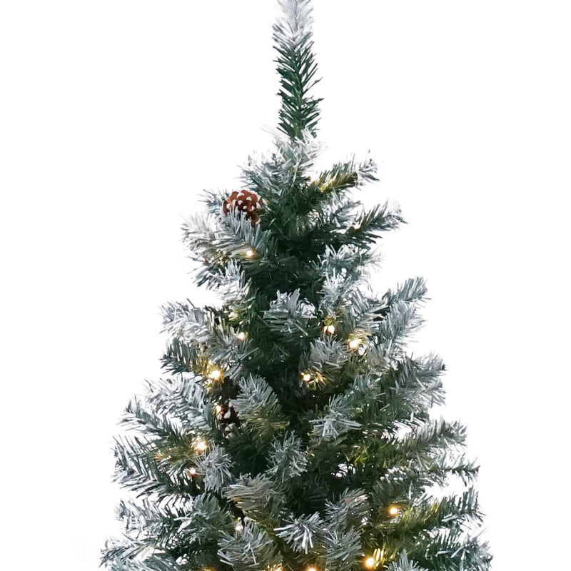 1.2m Pre-Lit LED Christmas Tree with Pine Cones