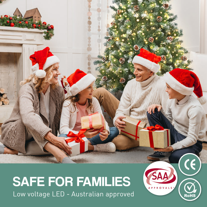 1.2m Pre-Lit LED Christmas Tree with Pine Cones