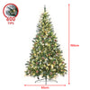 1.5m Pre Lit LED Christmas Tree with Pine Cones