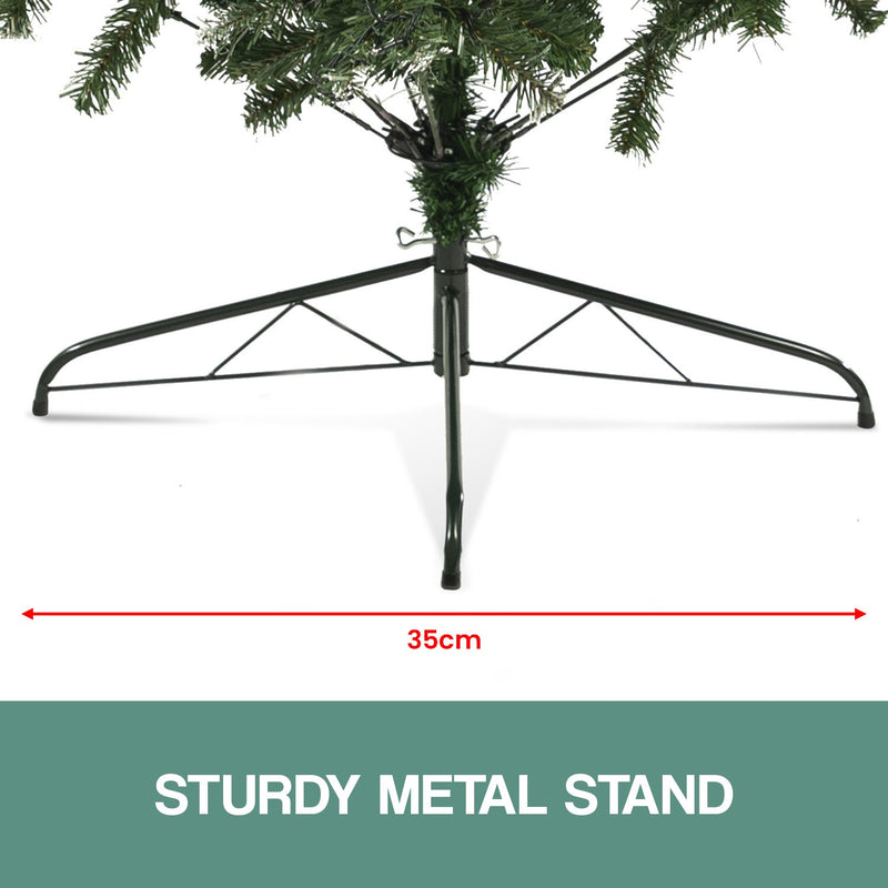 1.5m Pre Lit LED Christmas Tree with Pine Cones