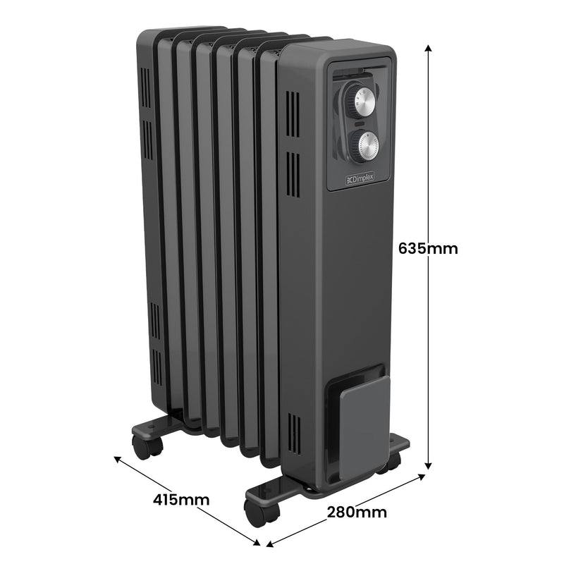 Dimplex 1.5kW Oil-Free Column Heater with Thermostat