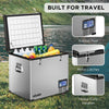 Kolner 75L Portable Fridge Freezer with LCD Panel