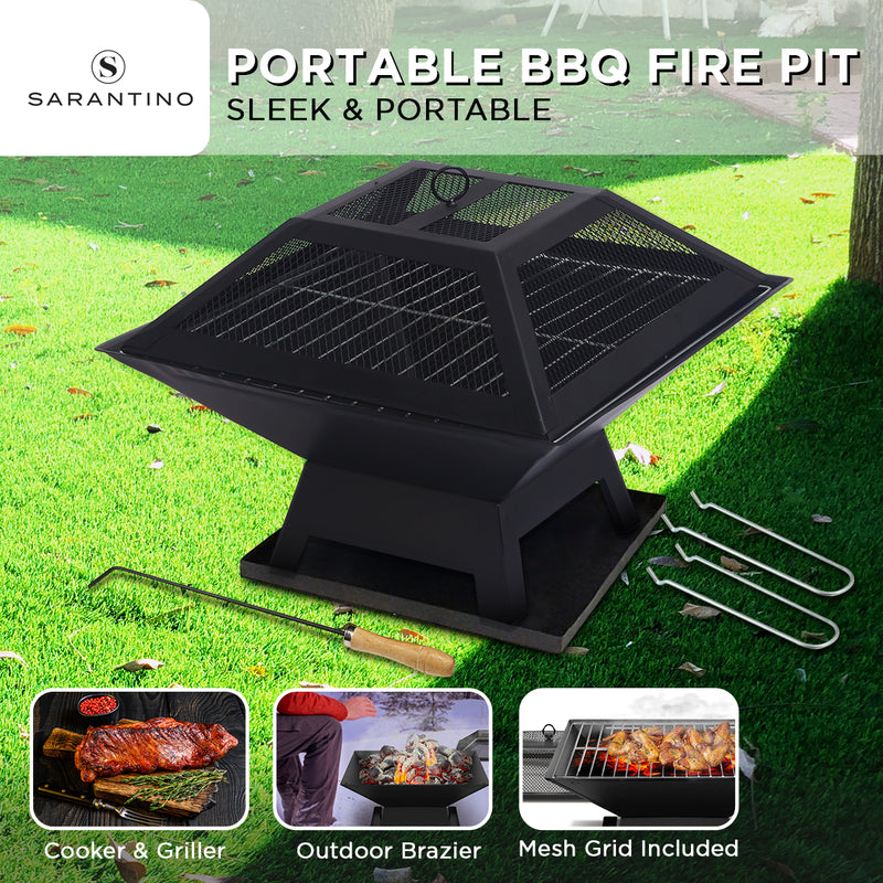 Wallaroo Portable Fire Pit BBQ – Outdoor Cooking & Camping