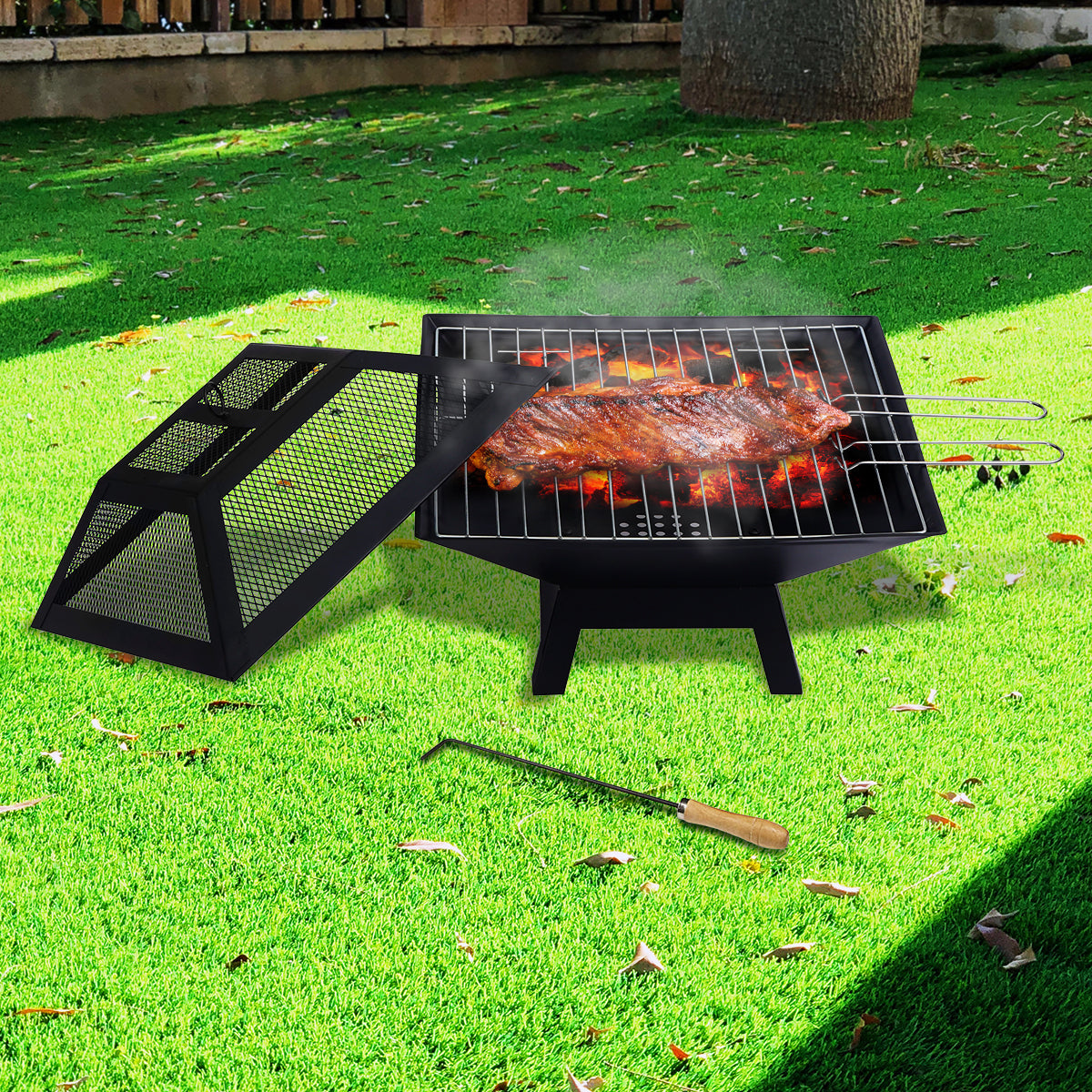 Wallaroo Portable Fire Pit BBQ – Outdoor Cooking & Camping